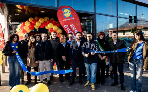 Inaugurato il nuovo supermercato Lidl a Villa d’Almè (al posto dell’albergo “L’Emiliano”)