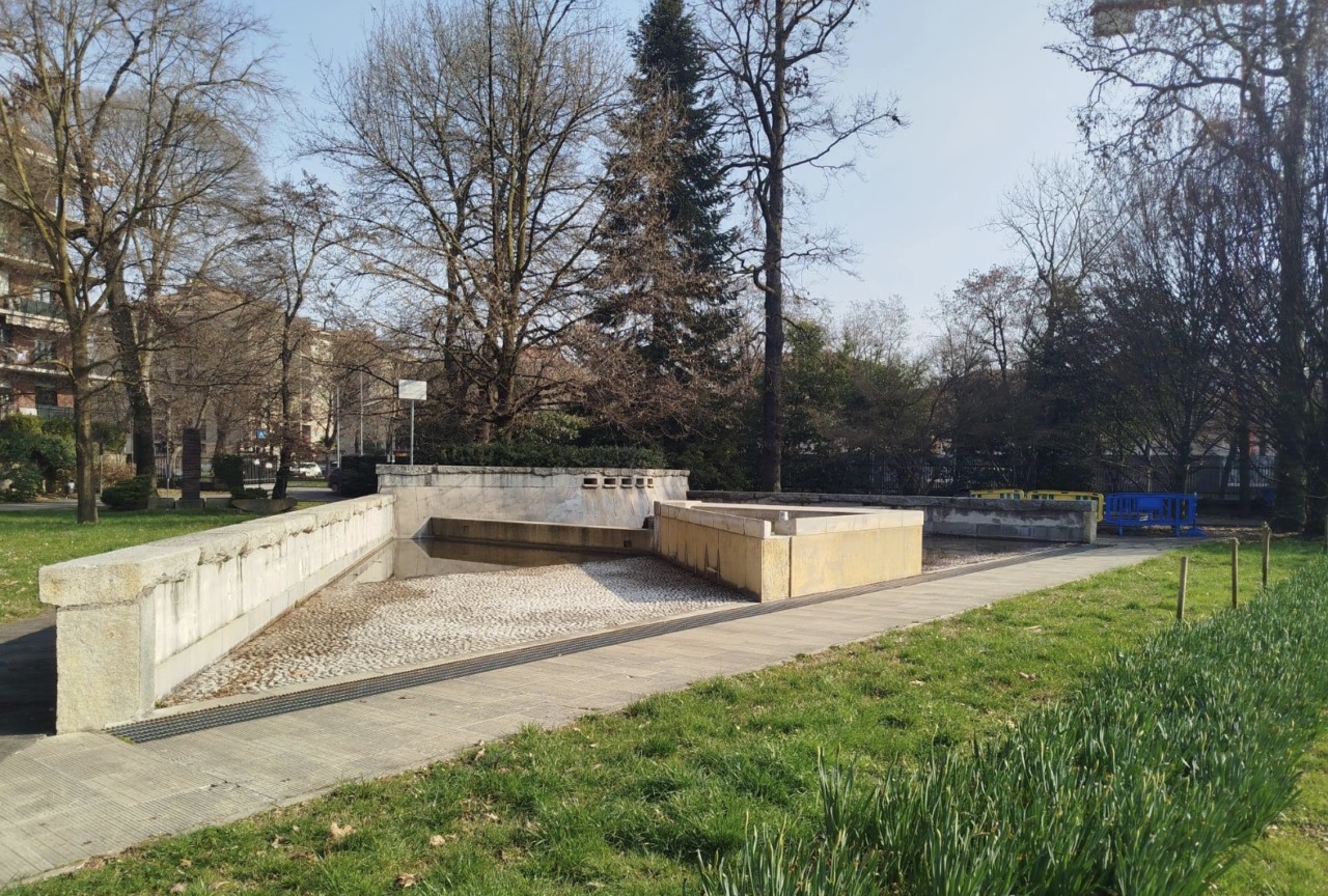 Nuovo look per la Fontana delle Rogge al Parco Suardi, che resterà chiuso il 24 e 25 febbraio
