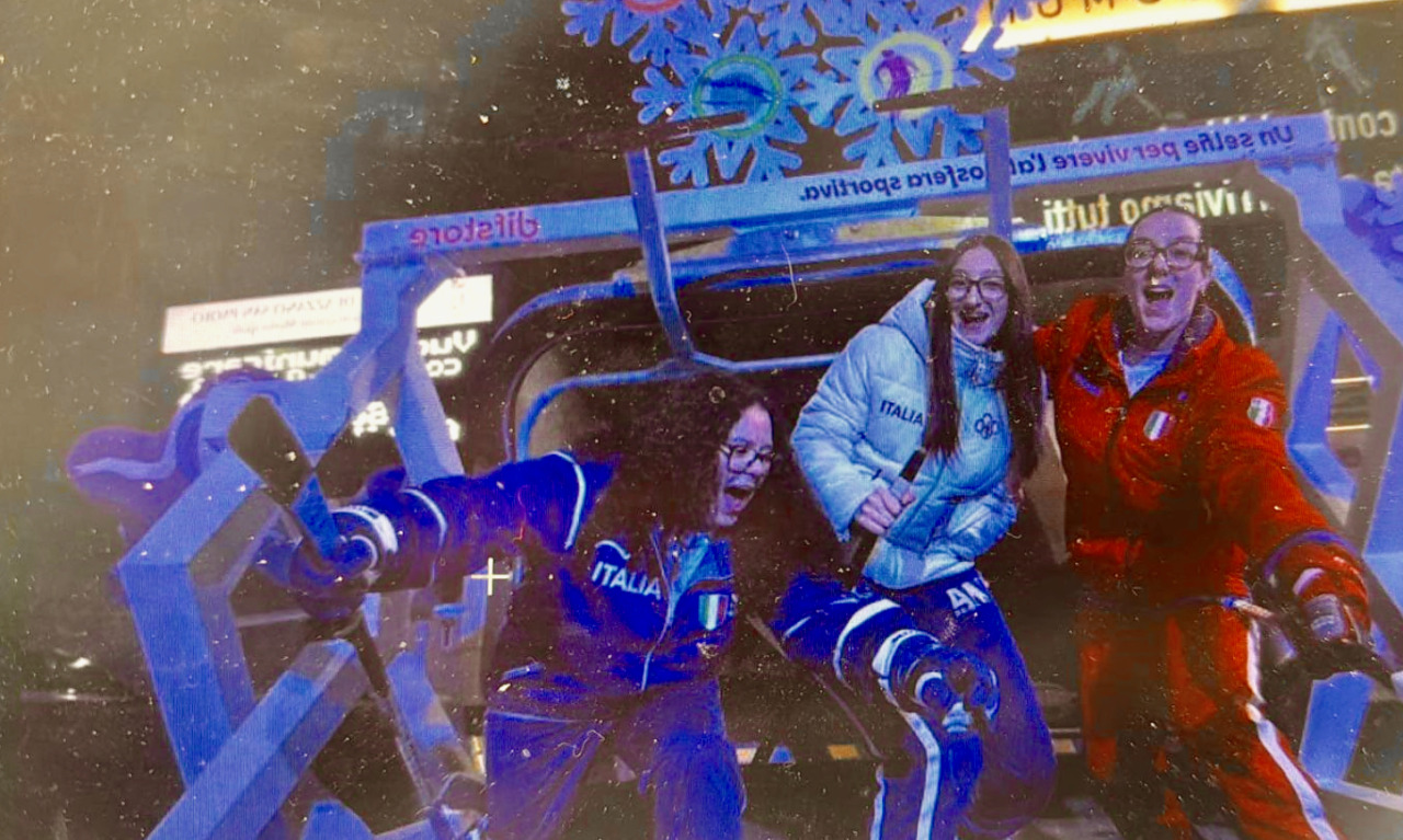 Ad Azzano San Paolo la «gioia vera» delle Olimpiadi nel selfie scattato da Francesca Damiola