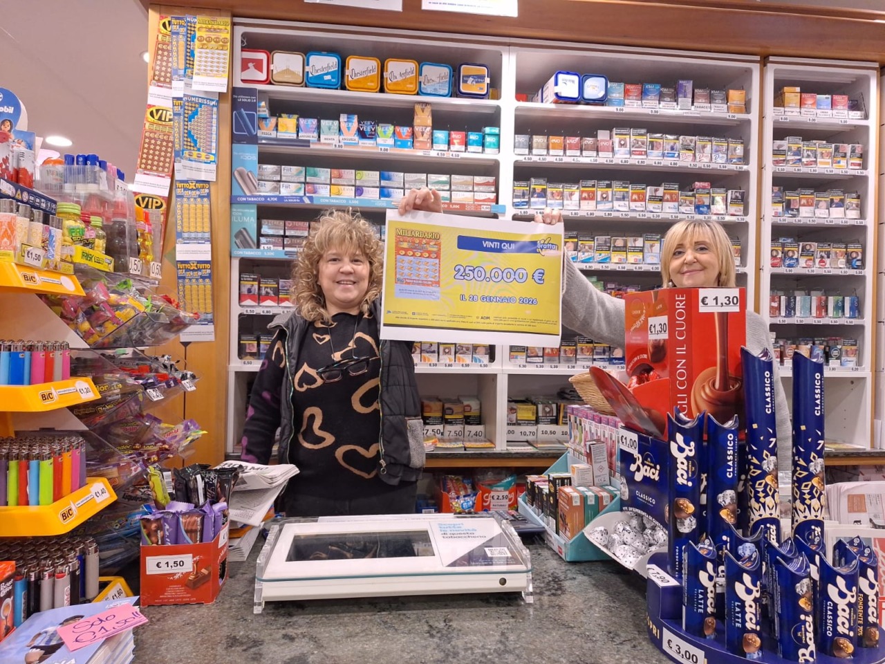 Vinti 250 mila euro con un “Gratta e vinci” da 5 euro: festa grande a Cologno al Serio