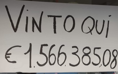 Superenalotto a cinque stelle: all’edicola tabaccheria “La Stylo” di Casnigo vincita da oltre 1,5 milioni