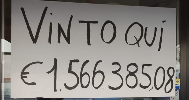 Superenalotto a cinque stelle: all’edicola tabaccheria “La Stylo” di Casnigo vincita da oltre 1,5 milioni