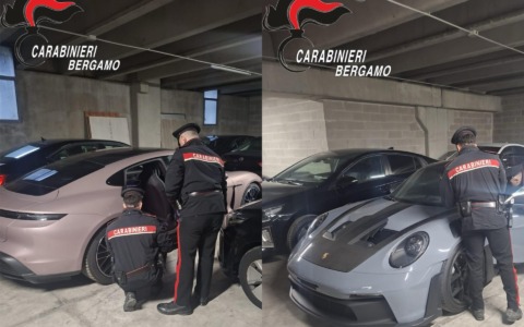 Sequestrati in un garage a Curno 20 veicoli di lusso (dal valore di 1,7 milioni) per una frode internazionale