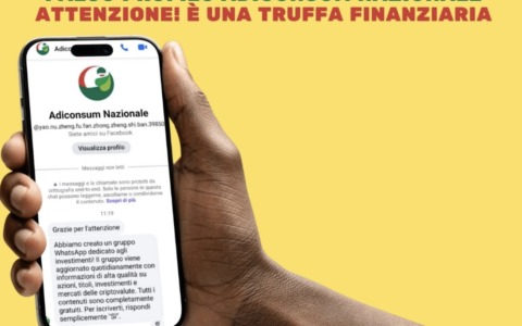 Truffa online col profilo fake di Adiconsum: l’allarme arriva anche in Bergamasca