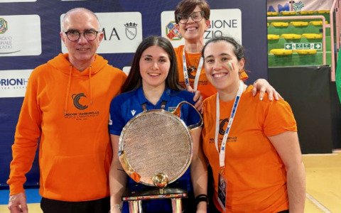 La campionessa di tamburello Alice Testa ha portato Grassobbio sulla cima del mondo