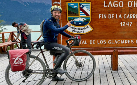 Matteo Corna, in bici da Treviolo fino a Monaco di Baviera per seguire la sua Atalanta