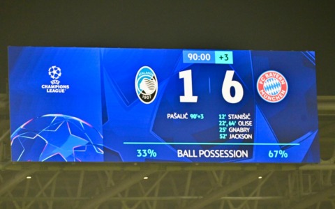 Cronaca di Atalanta-Bayern Monaco 1-6: tedeschi palesemente di un’altra categoria