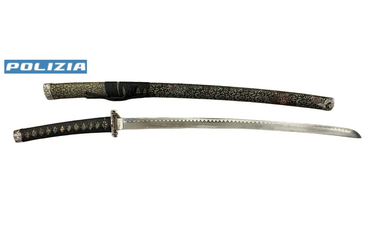 Girava per Borgo Palazzo armato di katana: denunciato un 47enne