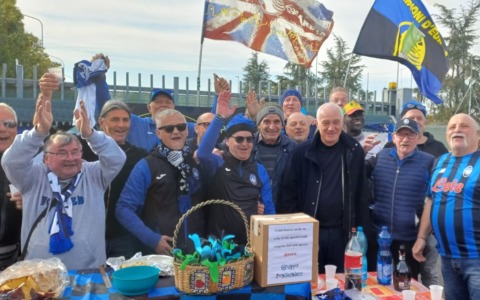 Pasqua nerazzurra a Zingonia: il “Gruppo Pensiunàcc” festeggia con il presidente Percassi