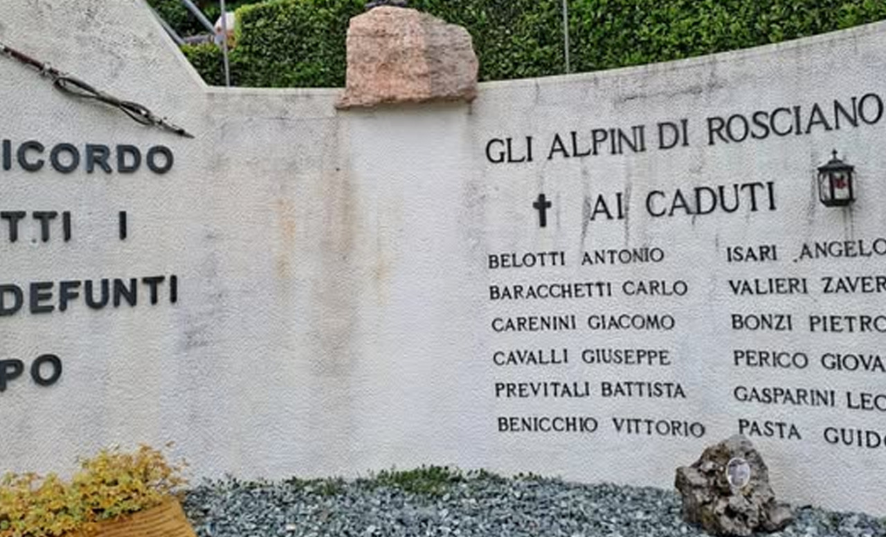 Rubata l’aquila del monumento dedicato agli alpini caduti di Ponteranica