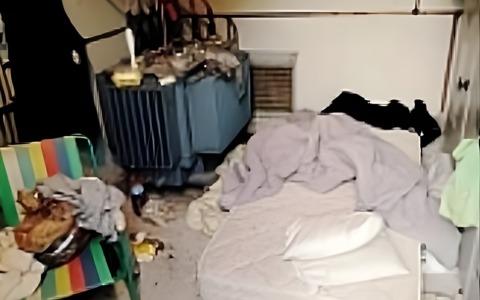 Una cabina elettrica di due metri quadrati usata come rifugio al Bailino di Levate