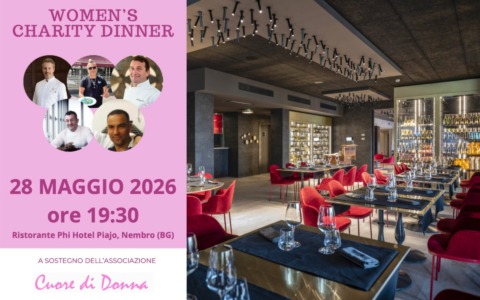 A Nembro la “Women’s Charity Dinner”, cena con cinque chef a sostegno di Cuore di Donna
