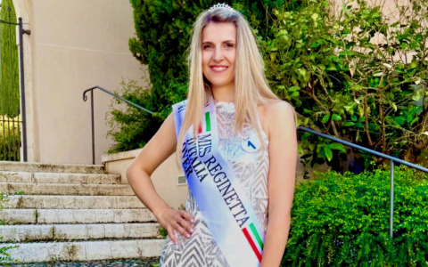 Inna Ivoniak, ucraina che ha messo radici a Mozzo, porta la corona di “Miss Reginetta”
