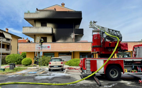 Rogo in via Segantini a Dalmine, bilancio critico: 4 appartamenti inagibili e 8 sfollati