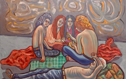 A Ponte San Pietro una bellissima mostra con le opere di Bako: dal rock ai quadri di protesta