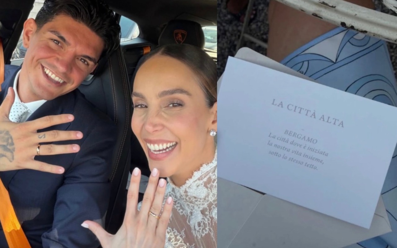 Bellanova si è sposato con Paola Di Benedetto. E al matrimonio spunta una romantica dedica a Bergamo