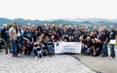 Raduno dei bikers, quattromila euro raccolti per il piccolo Ale di Sotto il Monte