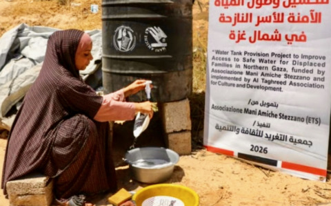 Le “Mani Amiche” di Stezzano sono tese verso Gaza, per portare acqua potabile