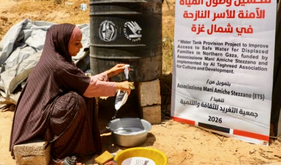 Le “Mani Amiche” di Stezzano sono tese verso Gaza, per portare acqua potabile