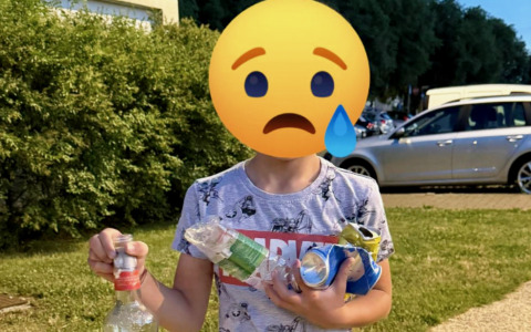 Rifiuti al parco di Zanica? A pulire ci ha pensato un bambino di soli 7 anni