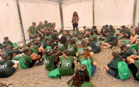 Settantacinque ragazzi al Campo scuola Alpini di Alzano Lombardo: grande grazie a tutti