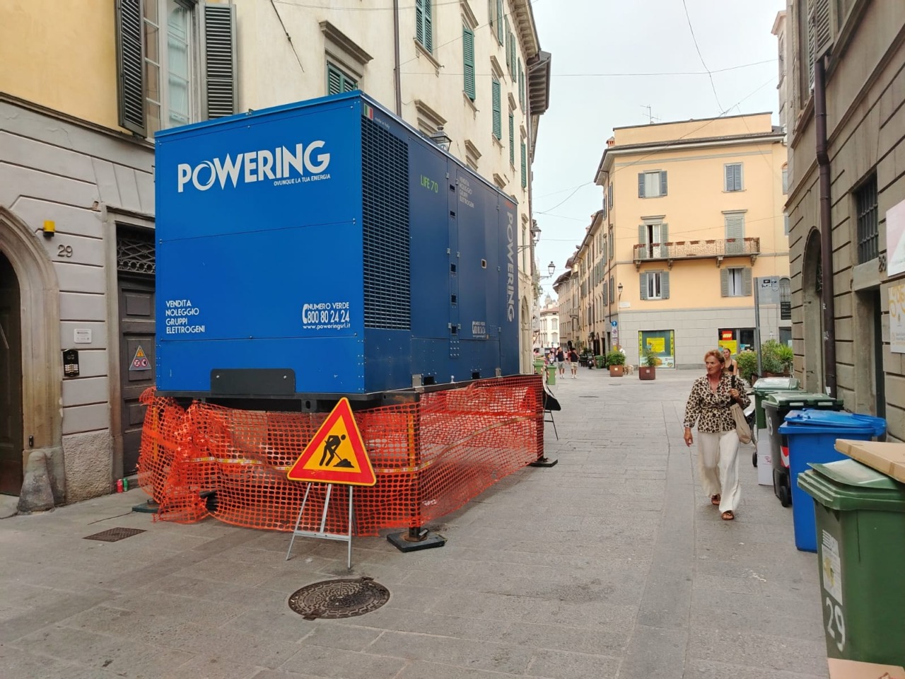 Centro di Bergamo al buio, un altro pesante blackout per il caldo eccessivo. 1.600 utenti coinvolti