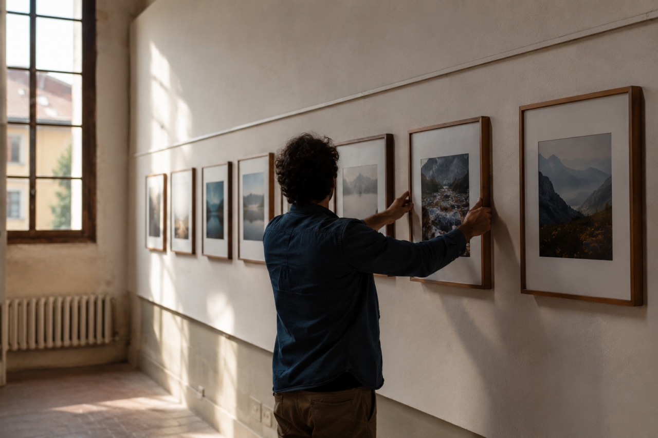 Venti fotografi, una parete sola: come si mette in piedi una mostra collettiva