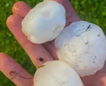 Chicchi di grandine grandi come frutti sulla Bassa: ecatombe di parabrezza e lunotti