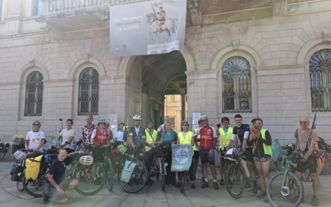 Cop31 Bike Ride, la staffetta internazionale è arrivata a Bergamo