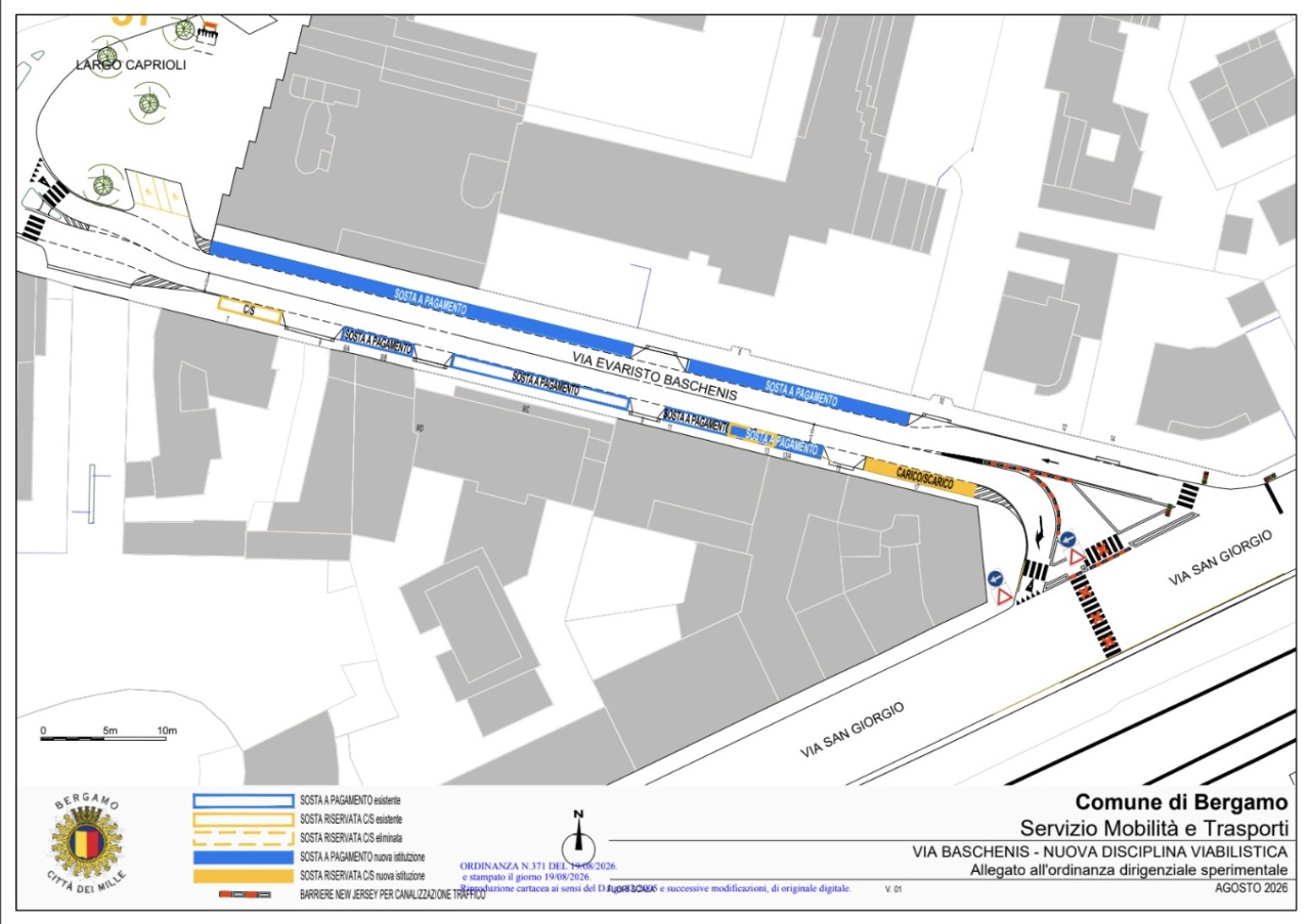 e-Brt, dal 24 agosto interventi per “aggiustare” tre vie di Bergamo: come cambia la viabilità