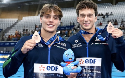 Europei di tuffi a Parigi, rimonta da bronzo per Stefano Belotti e Matteo Santoro