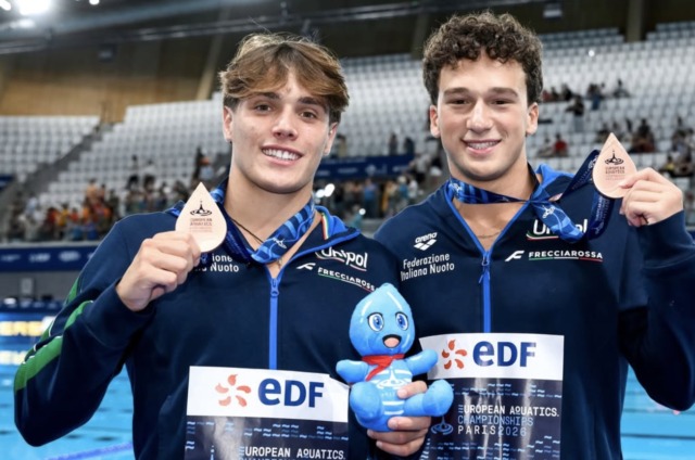 Europei di tuffi a Parigi, rimonta da bronzo per Stefano Belotti e Matteo Santoro