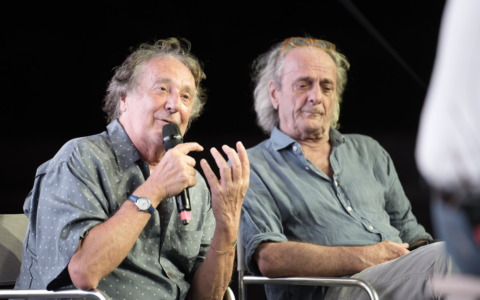 In Città Alta grande partecipazione per la prima serata di Food Film Fest: super ospite Enzo Iacchetti