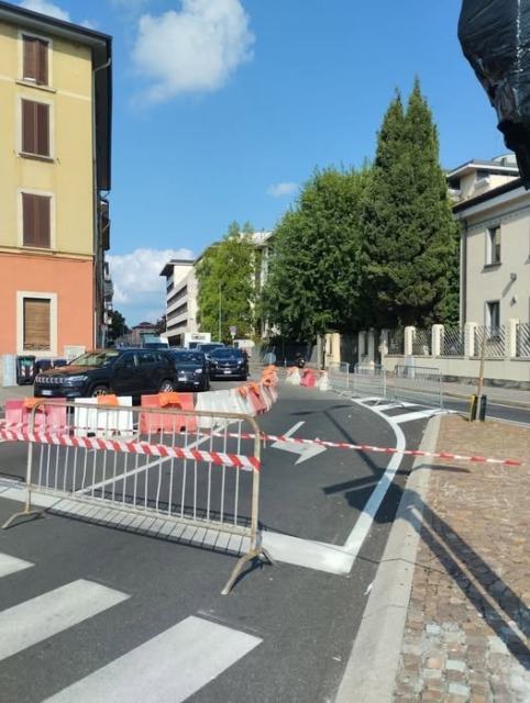 Sono iniziati i lavori tra via Baschenis e via San Giorgio: così cambia la viabilità dopo la e-Brt