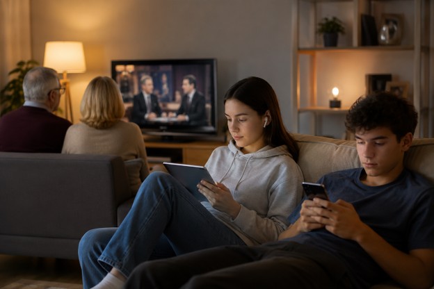 Perché la seconda generazione guarda la TV in modo diverso dai genitori