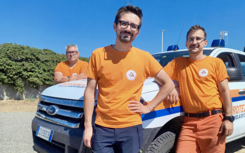 Da Comun Nuovo, Presezzo e Ponteranica fino in Calabria per fermare gli incendi nei boschi