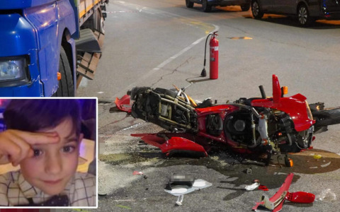 Azzano piange Tommy, morto a soli dieci anni nell’incidente di via Zanica: era in moto col papà