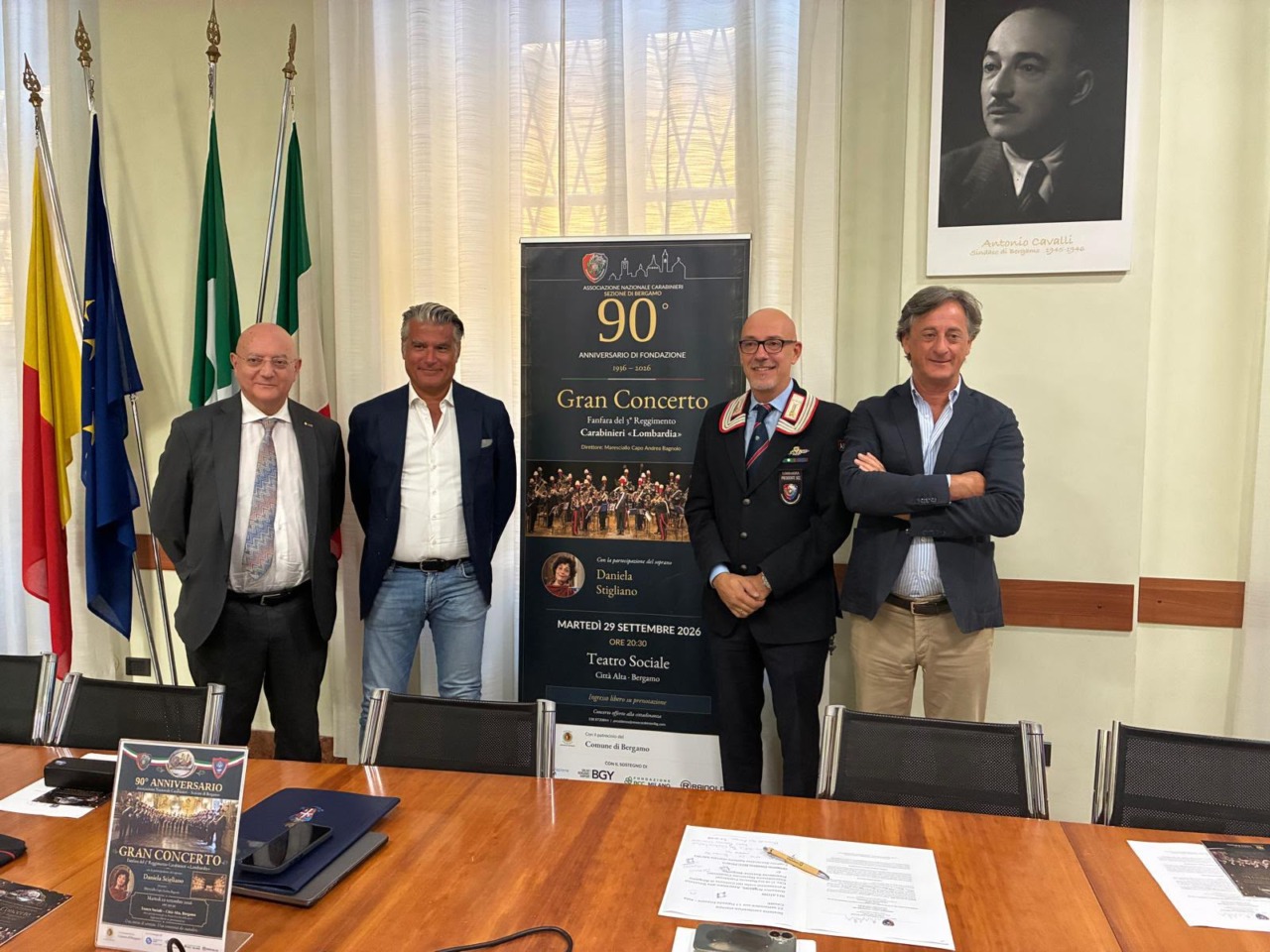 Novant’anni di musica e servizio: l’Anc di Bergamo festeggia al Teatro Sociale