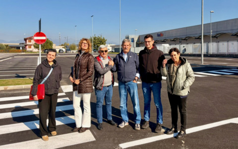 È stato inaugurato il nuovo parcheggio pubblico di via Zanica a Grassobbio