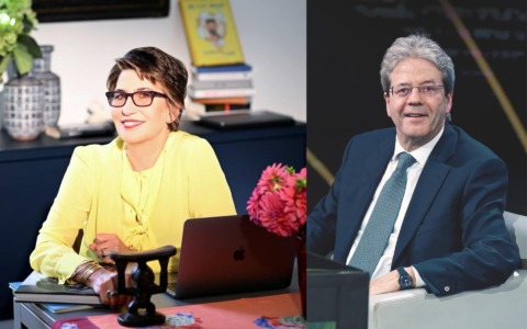 Serena Dandini e Paolo Gentiloni a “Librai per un anno” a Bergamo