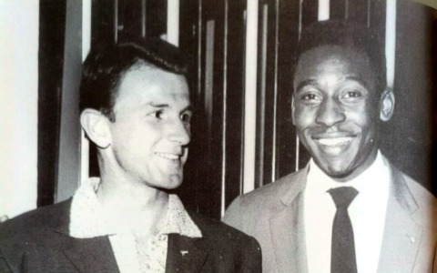 L’addio di Dalmine a Oberti, centrocampista della Dea protagonista dell’iconica foto con Pelè