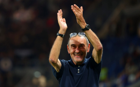 Sarri: «Meno scolastici, ma siamo calati fisicamente. Scamacca? Lo vedo meglio con Raspadori»